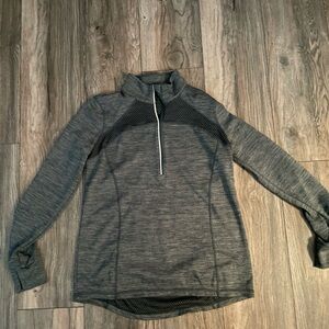 green sports quarter zip pullover
